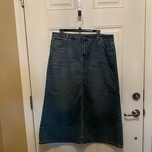 Cato Denim Skirt with Embellishments on back